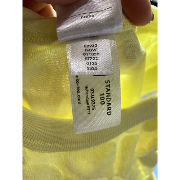 Hanna Andersson Yellow Floral 2T Girls Sleeveless Terry Dress, NWOT - Picture 6 of 7